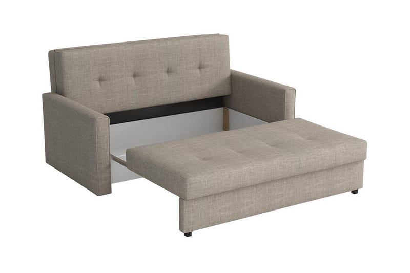 Denegal 2-sits liten bäddsoffa i Plysch - Grå - Möbler - Vardagsrum - Bäddsoffor