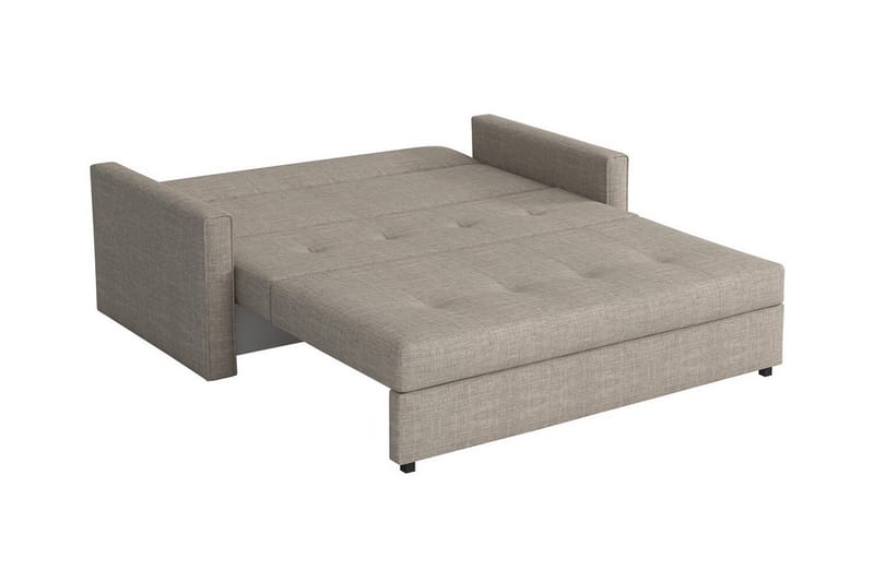 Denegal 2-sits liten bäddsoffa i Plysch - Beige - Möbler - Vardagsrum - Bäddsoffor