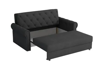Denegal 2-sits liten bäddsoffa i Plysch - Grå - Möbler - Vardagsrum - Bäddsoffor