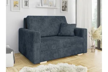 Denegal 2-sits liten bäddsoffa i Plysch - Grå - Möbler - Vardagsrum - Bäddsoffor