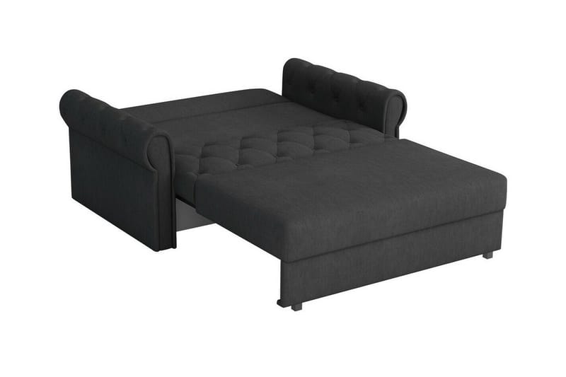 Denegal 2-sits liten bäddsoffa i Plysch - Beige - Möbler - Vardagsrum - B äddsoffor