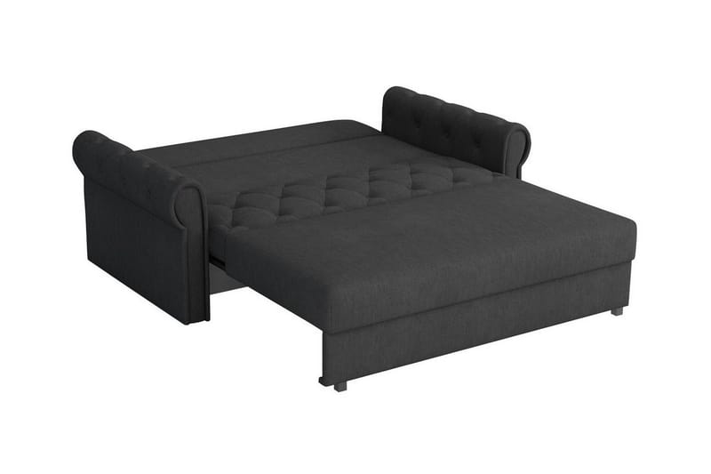 Denegal 2-sits liten bäddsoffa i Plysch - Grå - Möbler - Vardagsrum - Bäddsoffor