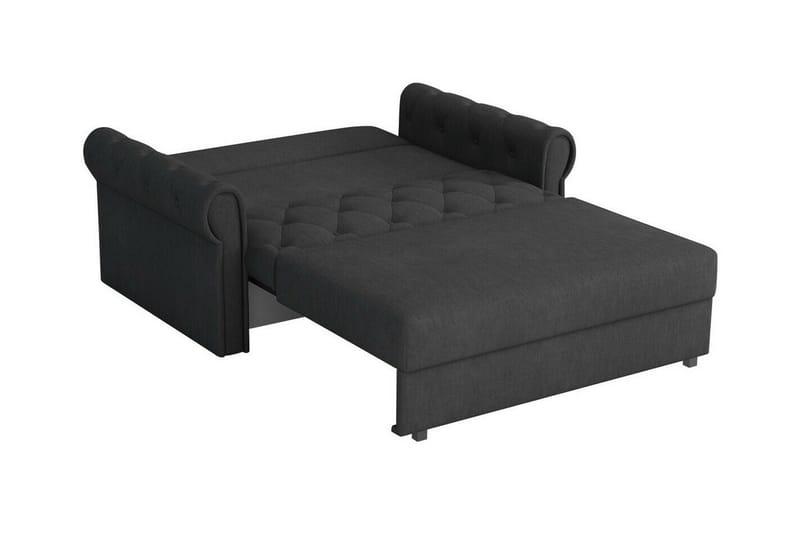 Denegal 2-sits liten bäddsoffa i Plysch - Grå - Möbler - Vardagsrum - Bäddsoffor