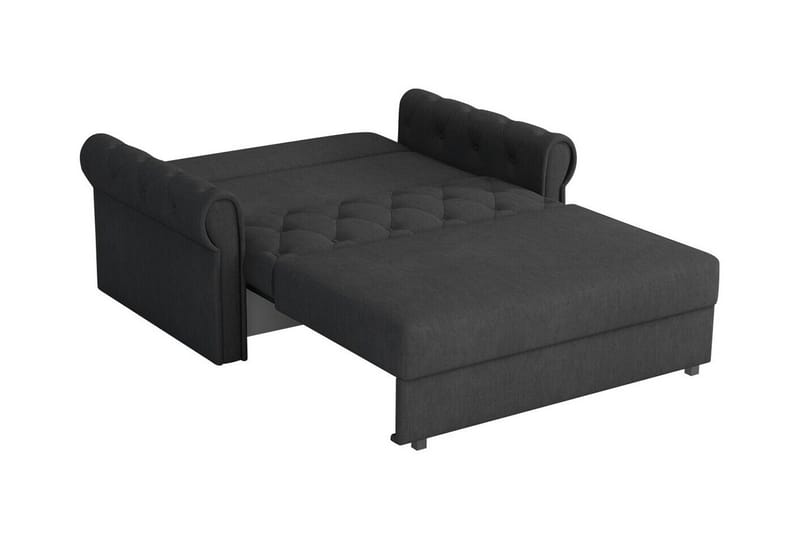 Denegal 2-sits liten bäddsoffa i Plysch - Grå - Möbler - Vardagsrum - Bäddsoffor