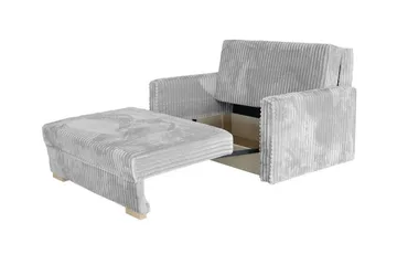 Denegal 2-sits liten bäddsoffa i Plysch - Grå - Möbler - Vardagsrum - Bäddsoffor