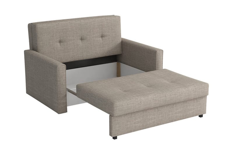 Denegal 2-sits liten bäddsoffa i Plysch - Gul - Möbler - Vardagsrum - Bäddsoffor