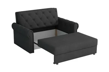 Denegal 2-sits liten bäddsoffa i Plysch - Beige - Möbler - Vardagsrum - Bäddsoffor