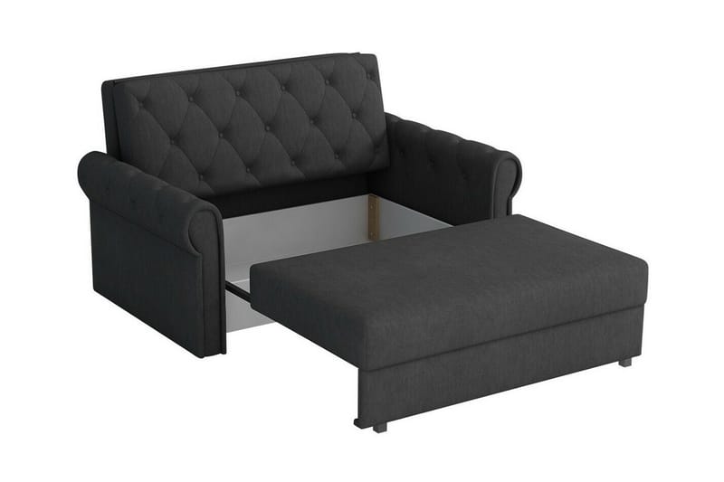 Denegal 2-sits liten bäddsoffa i Plysch - Beige - Möbler - Vardagsrum - Bäddsoffor