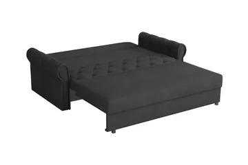 Denegal 2-sits liten bäddsoffa i Plysch - Grå - Möbler - Vardagsrum - Bäddsoffor