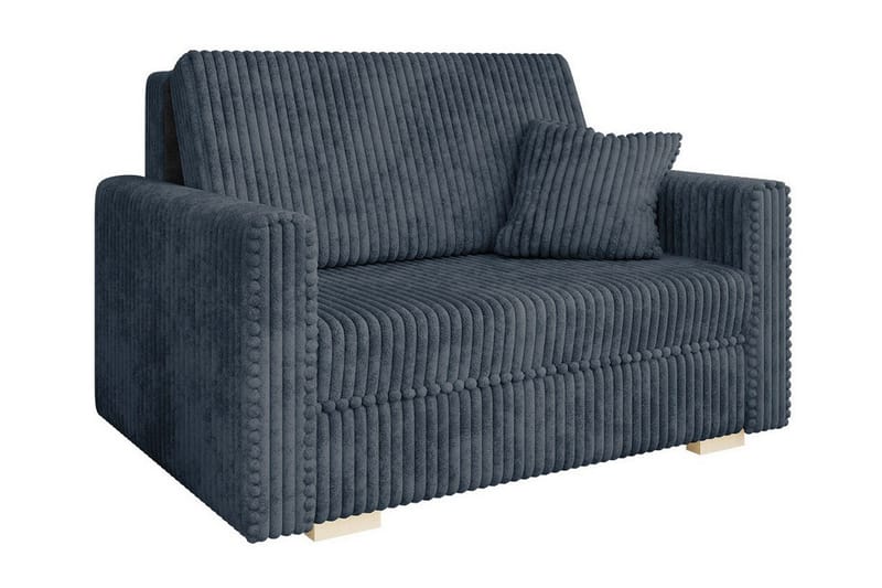 Denegal 2-sits liten bäddsoffa i Plysch - Grå - Möbler - Vardagsrum - Bäddsoffor