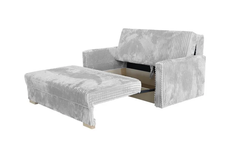 Denegal 2-sits liten bäddsoffa i Plysch - Beige - Möbler - Vardagsrum - Bäddsoffor