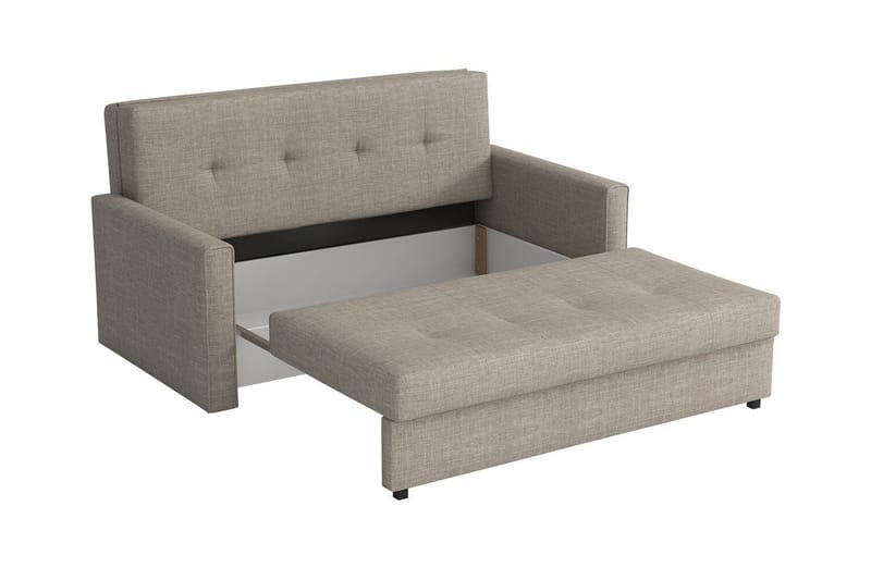 Denegal 2-sits liten bäddsoffa i Plysch - Brun - Möbler - Vardagsrum - Bäddsoffor