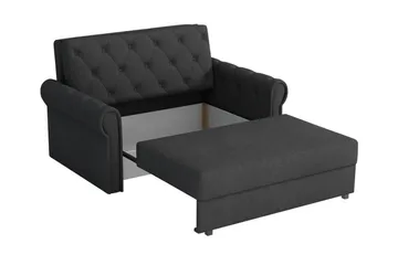 Denegal 2-sits liten bäddsoffa i Plysch - Blå - Möbler - Vardagsrum - Bäddsoffor