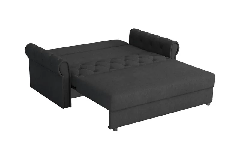 Denegal 2-sits liten bäddsoffa i Plysch - Grå - Möbler - Vardagsrum - Bäddsoffor