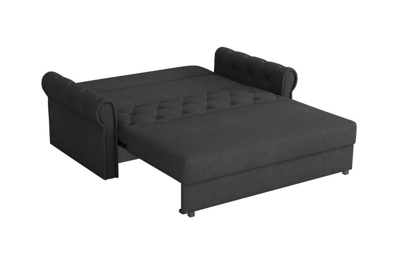 Denegal 2-sits liten bäddsoffa i Plysch - Grå - Möbler - Vardagsrum - Bäddsoffor