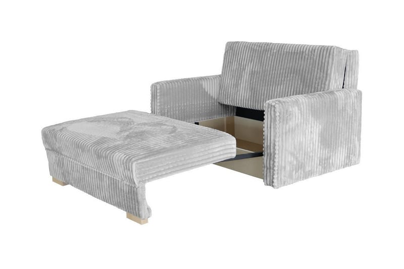 Denegal 2-sits liten bäddsoffa i Plysch - Grå - Möbler - Vardagsrum - Bäddsoffor