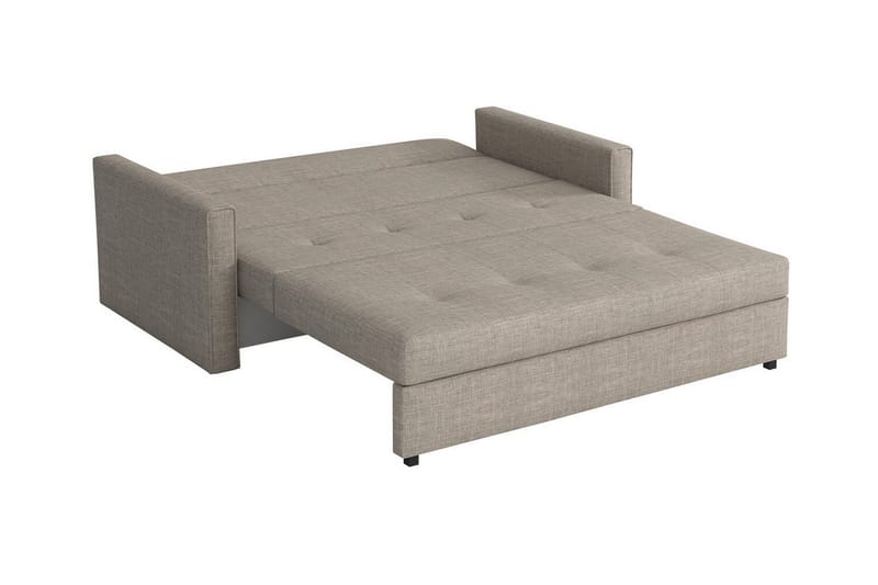 Denegal 2-sits liten bäddsoffa i Plysch - Brun - Möbler - Vardagsrum - Bäddsoffor