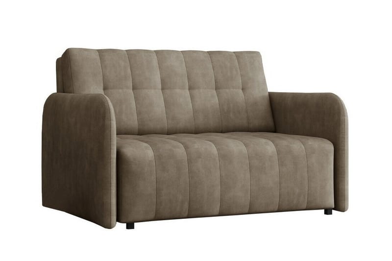 Denegal 2-sits Utdragbar Bäddsoffa 112x192 cm med Förvaring i Tyg - Taupe - Möbler - Vardagsrum - Bäddsoffor