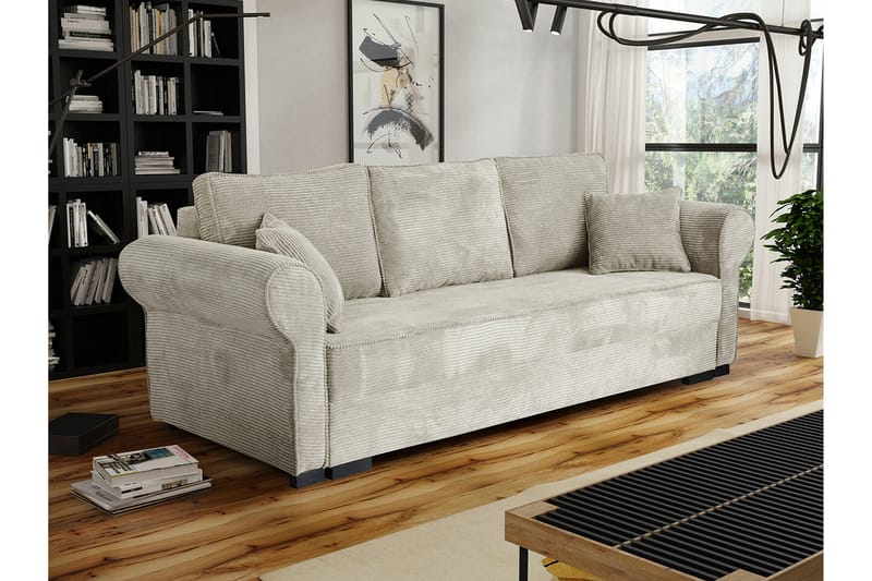 Denegal 3-sits Bäddsoffa Beige - Möbler - Vardagsrum - Bäddsoffor
