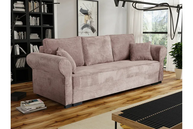 Denegal 3-sits Bäddsoffa Brown/Beige - Möbler - Vardagsrum - Bäddsoffor