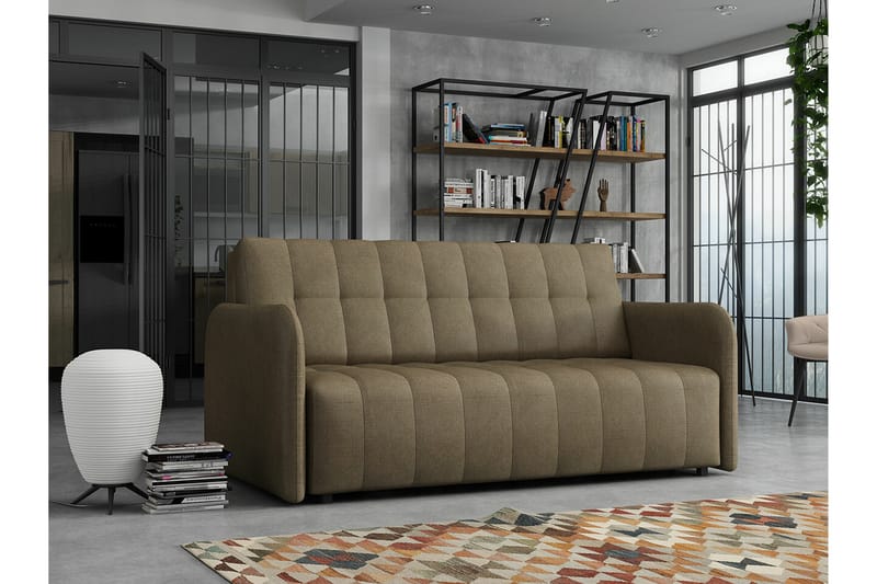 Denegal 3-sits Bäddsoffa Brun - Möbler - Vardagsrum - Bäddsoffor