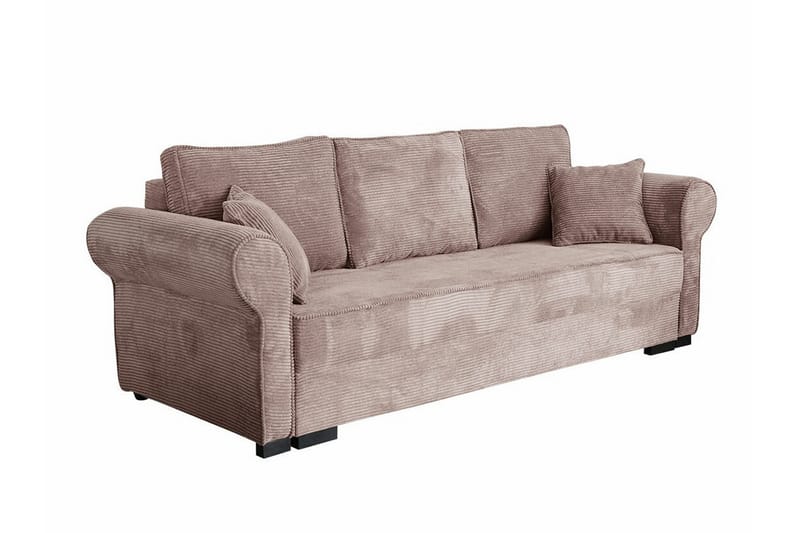 Denegal 3-sits Bäddsoffa Brun/Beige - Bäddsoffor - 3-sits bäddsoffa