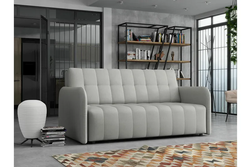 Denegal 3-sits Bäddsoffa Ljusgrå - Möbler - Vardagsrum - Bäddsoffor