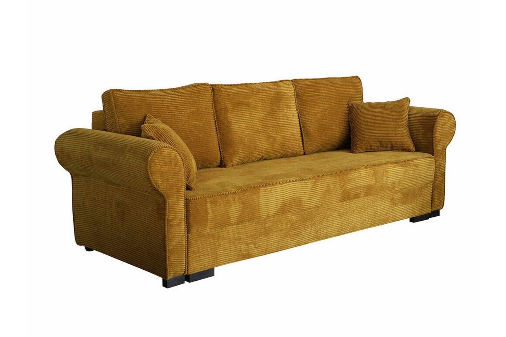 Denegal 3-sits B&auml;ddsoffa Mustard yellow -