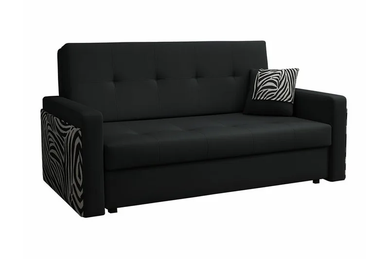 Denegal 3-sits Bäddsoffa NO_BRAND Black - Möbler - Vardagsrum - Bäddsoffor