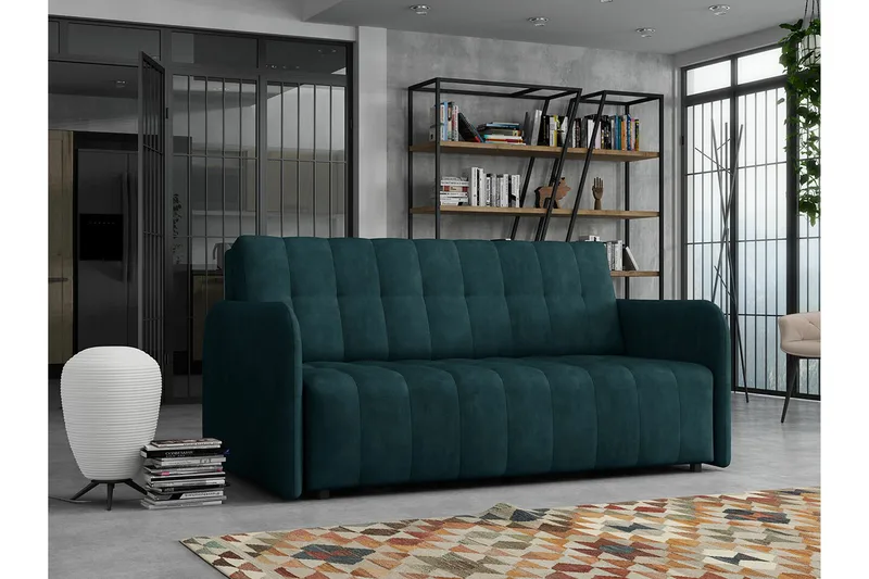Denegal 3-sits Bäddsoffa NO_BRAND Dark green - Möbler - Vardagsrum - Bäddsoffor