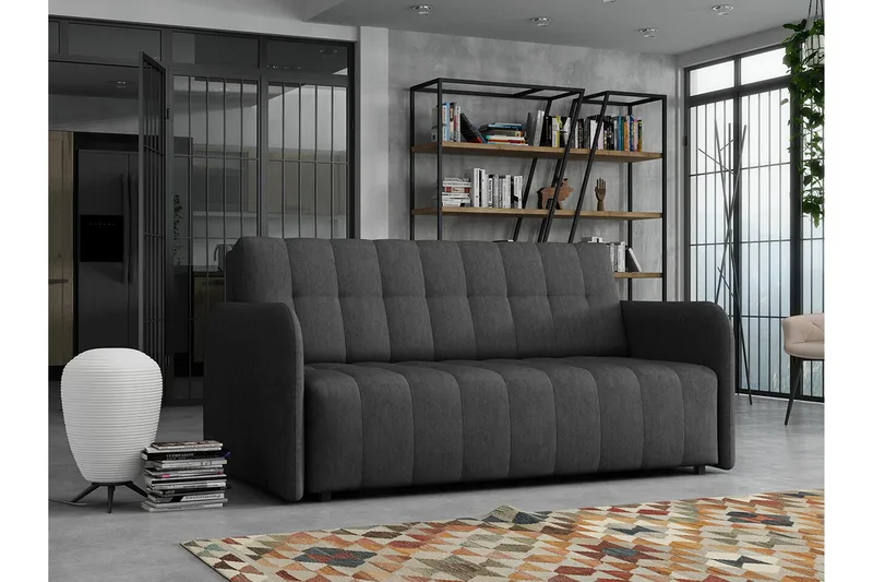 Denegal 3-sits Bäddsoffa NO_BRAND Dark grey - Möbler - Vardagsrum - Bäddsoffor