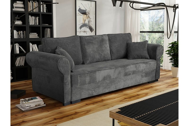 Denegal 3-sits Bäddsoffa NO_BRAND Dark grey - Möbler - Vardagsrum - Bäddsoffor