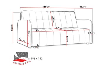 Denegal 3-sits Bäddsoffa - Möbler - Vardagsrum - Bäddsoffor