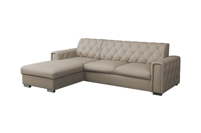 Denegal 3-sits Hörnbäddsoffa Beige - Hörnbäddsoffa - Bäddsoffor