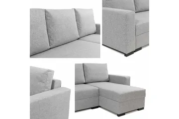 Denegal 3-sits Hörnbäddsoffa - Blå - Möbler - Vardagsrum - Bäddsoffor