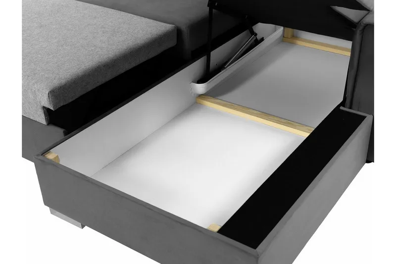 Denegal 3-sits Hörnbäddsoffa Black - Möbler - Vardagsrum - Bäddsoffor