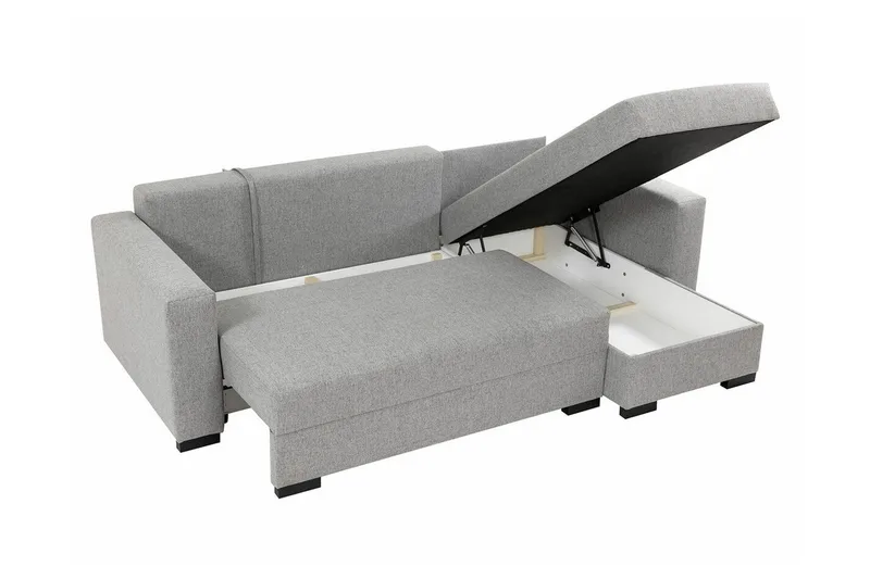 Denegal 3-sits Hörnbäddsoffa - Cream - Möbler - Vardagsrum - Bäddsoffor - Hörnbäddsoffa