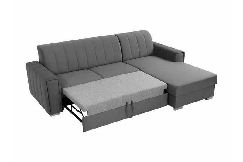 Denegal 3-sits Hörnbäddsoffa Dark grey - Möbler - Vardagsrum - Bäddsoffor - Hörnbäddsoffa
