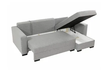 Denegal 3-sits Hörnbäddsoffa - Grå - Möbler - Vardagsrum - Bäddsoffor