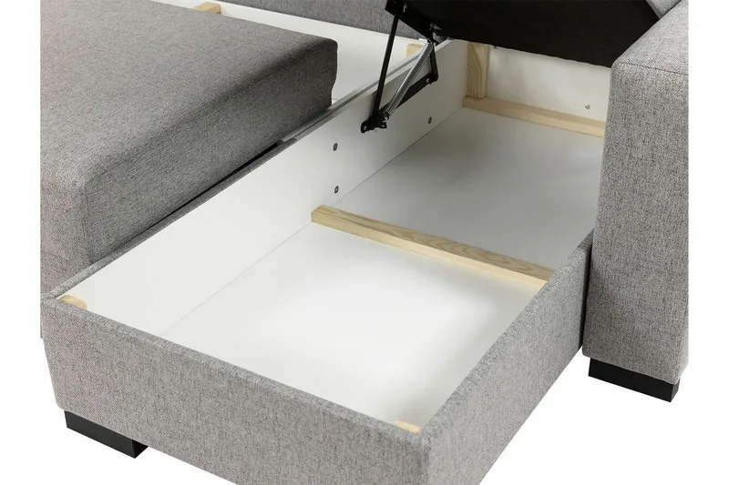 Denegal 3-sits Hörnbäddsoffa - Ljusbrun - Möbler - Vardagsrum - Bäddsoffor - Hörnbäddsoffa