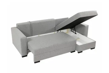 Denegal 3-sits Hörnbäddsoffa - Ljusgrå - Möbler - Vardagsrum - Bäddsoffor