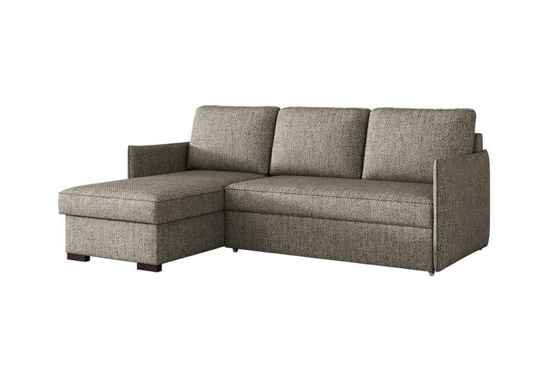 Denegal 3-sits Hörnbäddsoffa Mörk Beige/Mocca - Möbler - Vardagsrum - Bäddsoffor - Hörnbäddsoffa