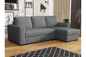 Denegal 3-sits Hörnbäddsoffa - Mörkgrå - Möbler - Vardagsrum - Bäddsoffor