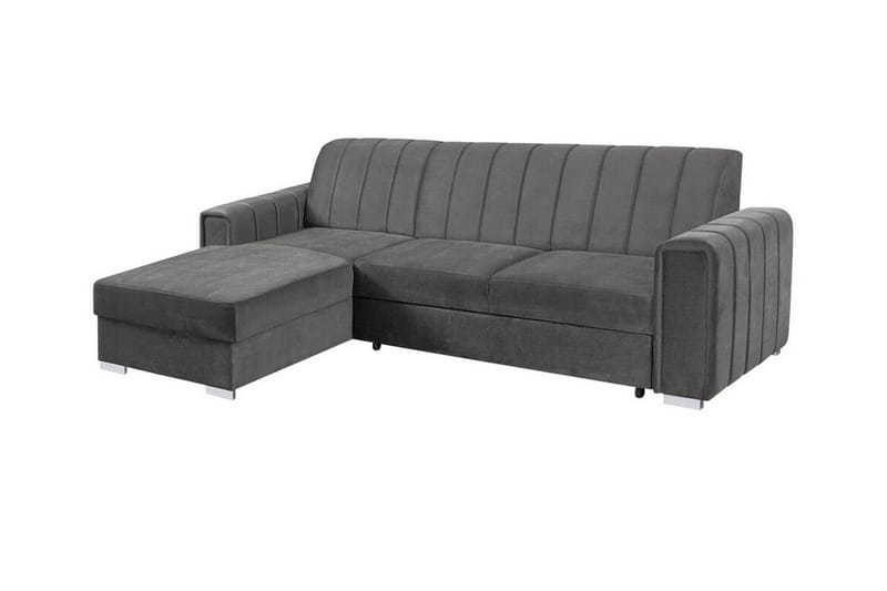 Denegal 3-sits Hörnbäddsoffa Mörkgrå - Möbler - Vardagsrum - Bäddsoffor