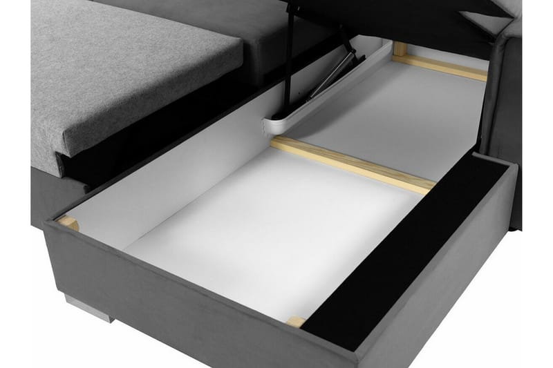 Denegal 3-sits Hörnbäddsoffa Mörkgrå - Möbler - Vardagsrum - Bäddsoffor
