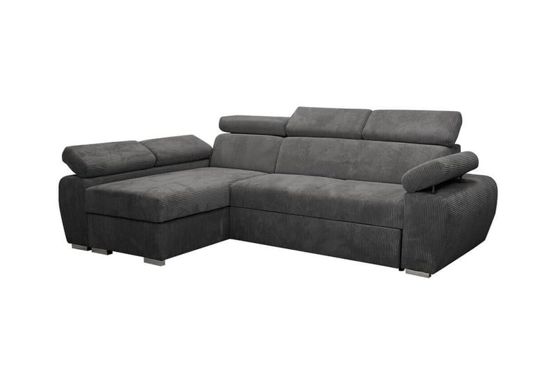 Denegal 3-sits Hörnbäddsoffa Mörkgrå - Möbler - Vardagsrum - Bäddsoffor - Hörnbäddsoffa
