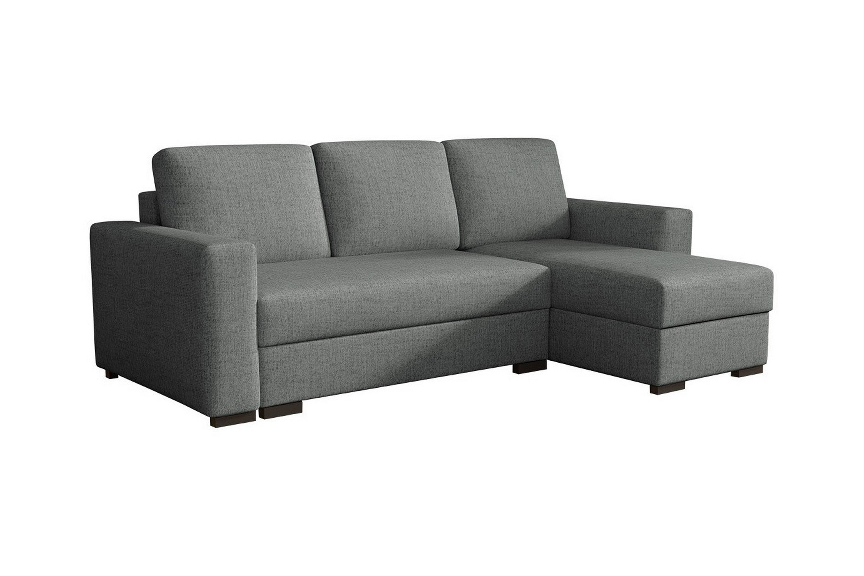 denegal 3-sits hörnbäddsoffa mörkgrå -