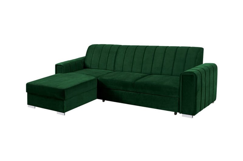 Denegal 3-sits Hörnbäddsoffa Mörkgrön - Möbler - Vardagsrum - Bäddsoffor - Hörnbäddsoffa