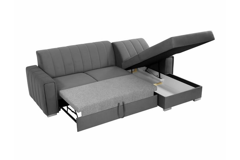 Denegal 3-sits Hörnbäddsoffa Mörkgrön - Möbler - Vardagsrum - Bäddsoffor - Hörnbäddsoffa