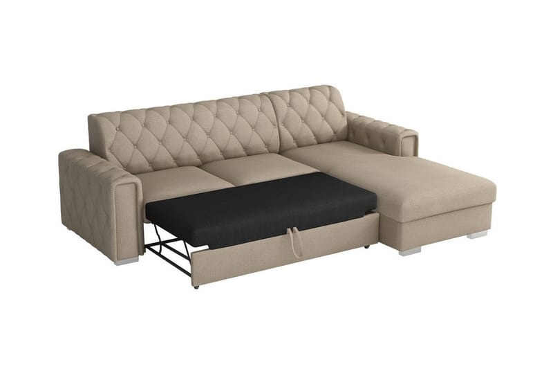 Denegal 3-sits Hörnbäddsoffa Mörkgrön - Möbler - Vardagsrum - Bäddsoffor - Hörnbäddsoffa